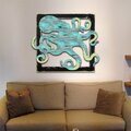 Clean Choice Octopus in Frame Wooden Art CL2969893